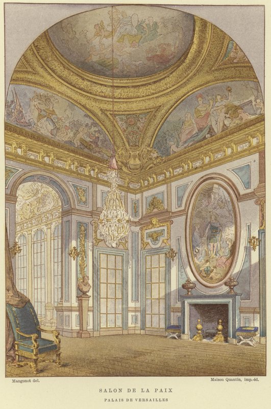 Salon de la Paix, palác ve Versailles od French School