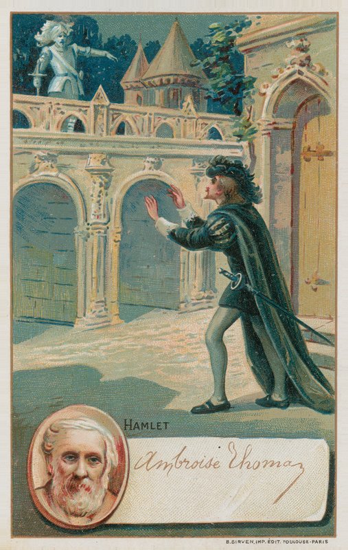 Scéna z opery Hamlet od French School