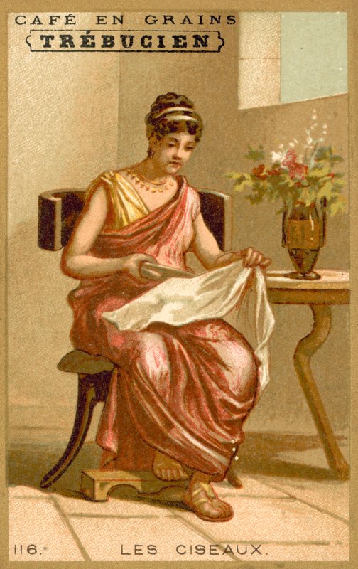 Nůžky (chromolitho) od French School