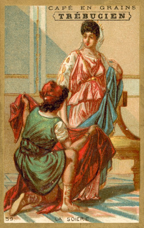 hedvábí (chromolitho) od French School