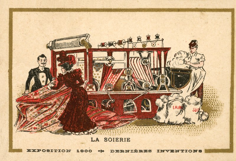 Výroba hedvábí (chromolitho) od French School