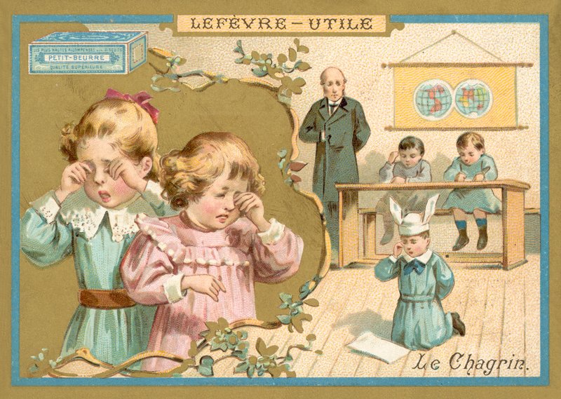 Smutek (chromolitho) od French School