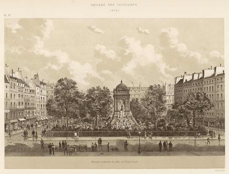 Square des Innocents, 1878 od French School