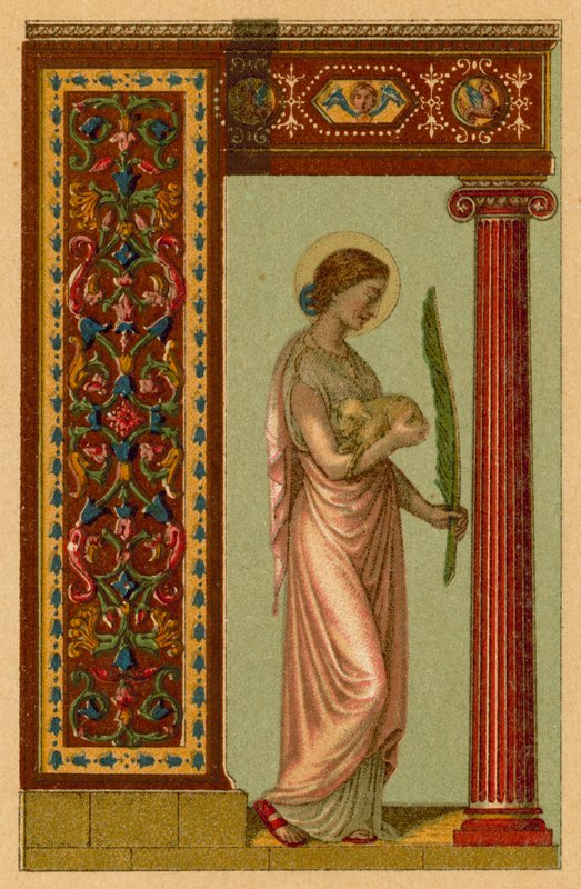 Sta Agnes Virc Et Mart od French School