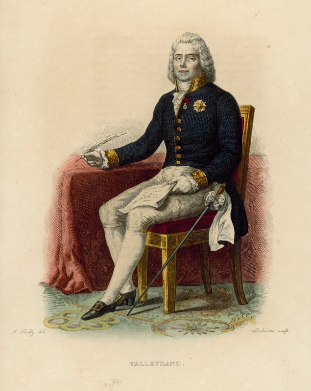Talleyrand (barevné rytí) od French School