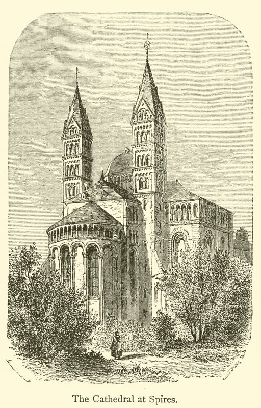 Katedrála ve Spires (rytina) od French School