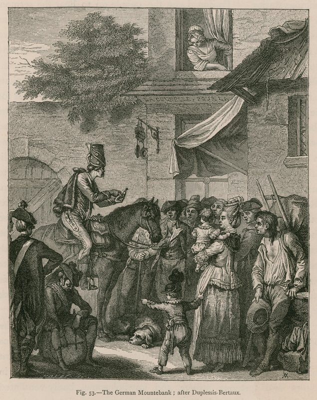 německá Mountebank; po Duplessis-Bertaux od French School