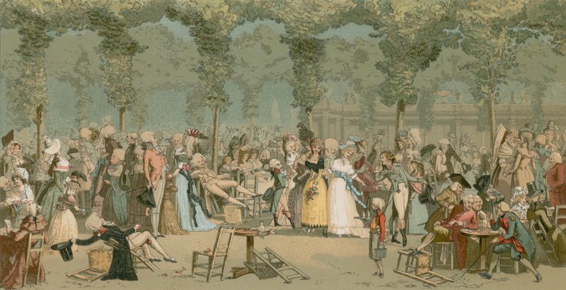 Královská zahrada Palais od French School