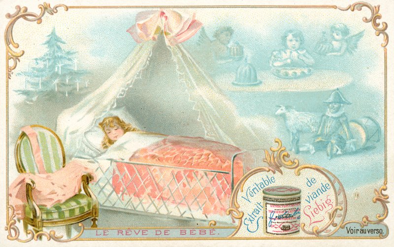 Sen dítěte (chromolitho) od French School