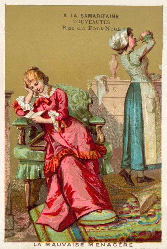 Špatná hospodyně (chromolitho) od French School