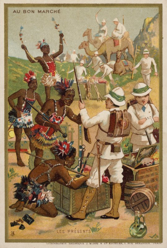 Dárky (chromolitho) od French School