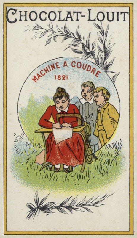 Šicí stroj, 1821 od French School