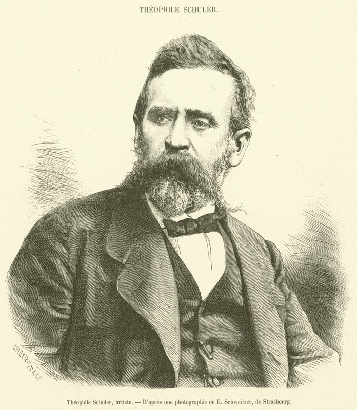 Theophile Schuler, umělec (rytina) od French School