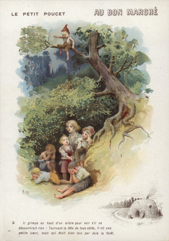 Tom Palec, sedící na stromě od French School