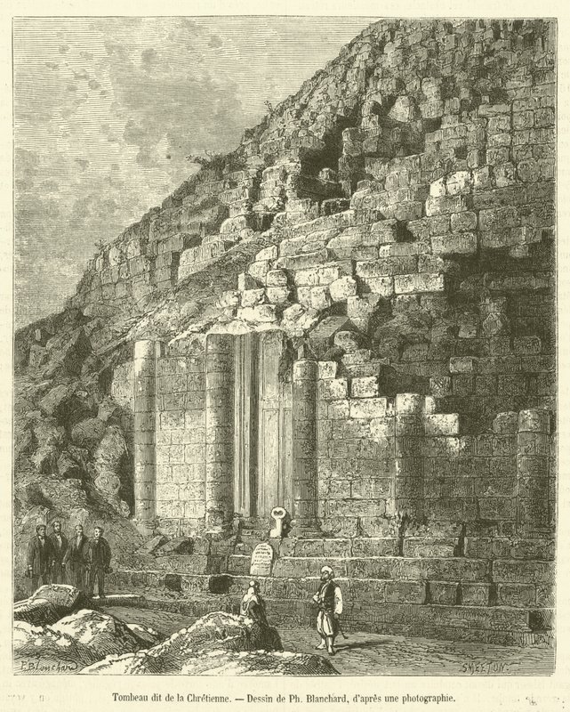 Tomb of the Christian (rytina) od French School