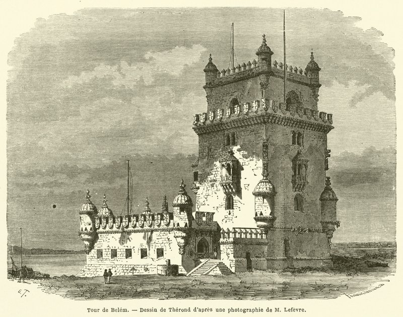 Tour de Belem (rytina) od French School