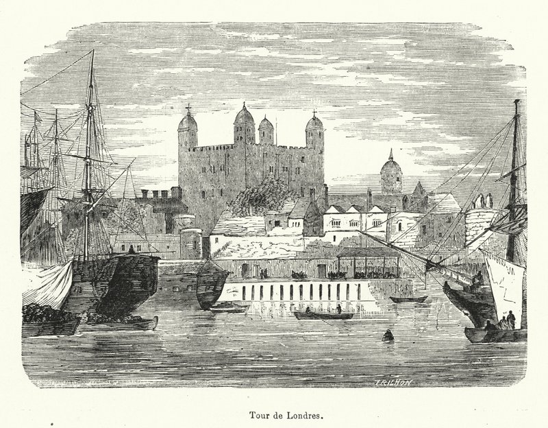 Tower of London (rytina) od French School