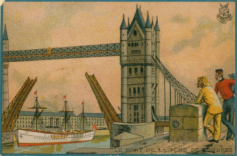 Tower Bridge, Londýn od French School