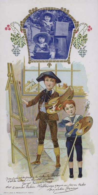 Dva chlapci malují od French School
