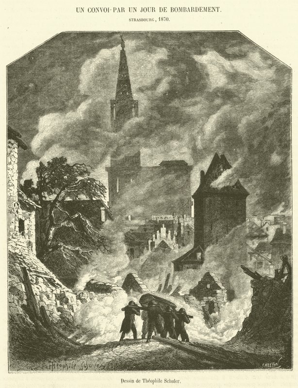 A Convoy-A Day of Bombardment (rytina) od French School