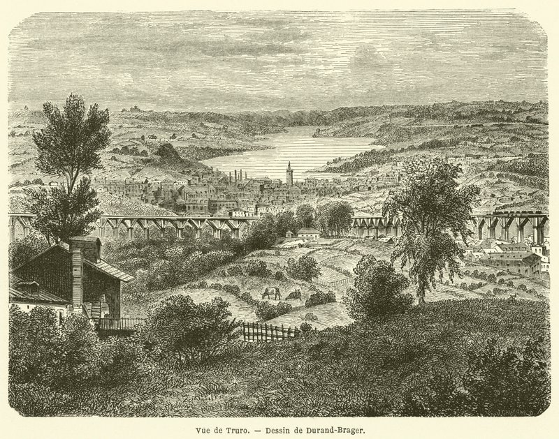 Vue de Truro (rytina) od French School