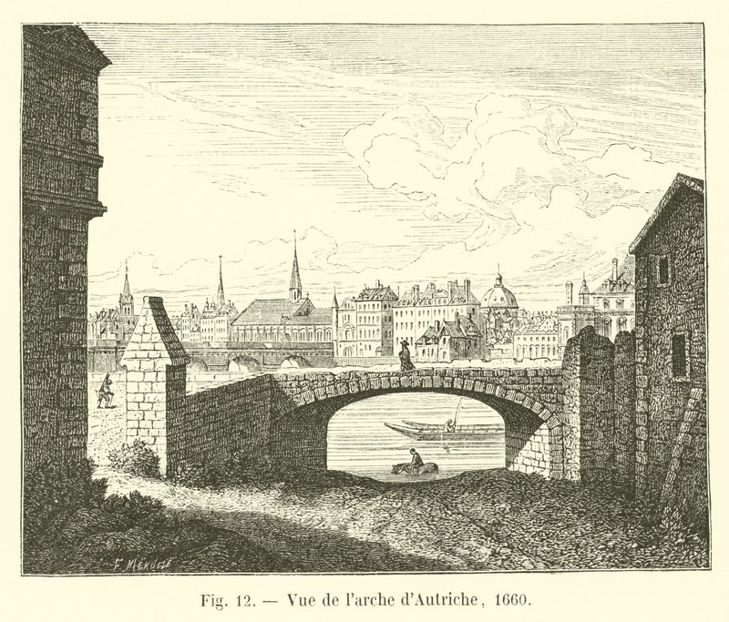 Pohled na oblouk Rakouska, 1660 od French School