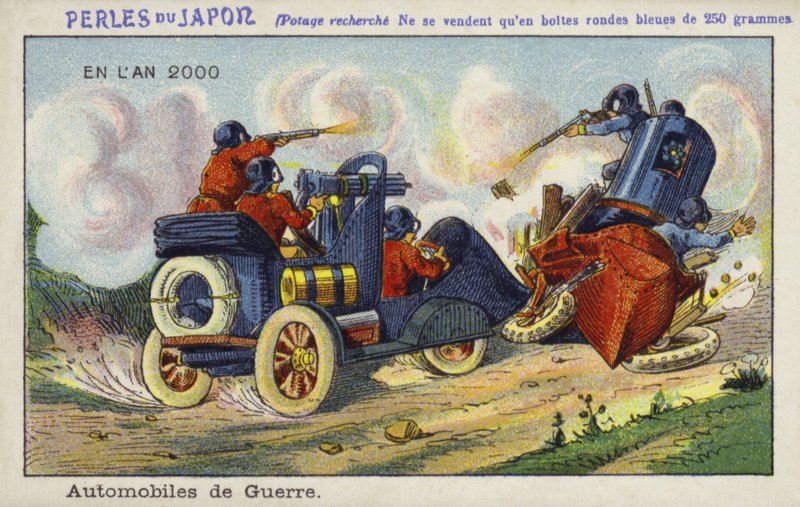 Válečné automobily v roce 2000 od French School
