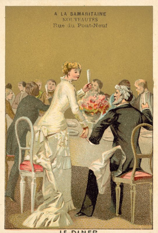 Svatební večeře (chromolitho) od French School