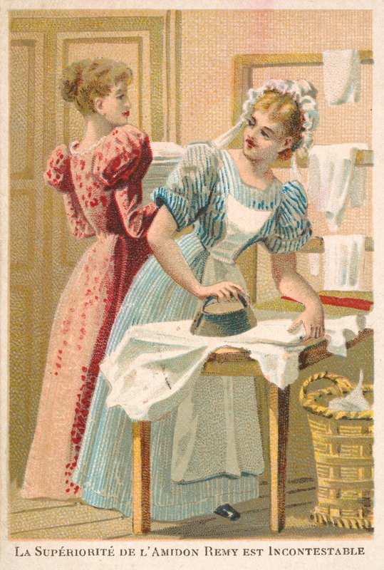 Dámské žehlení (chromolitho) od French School