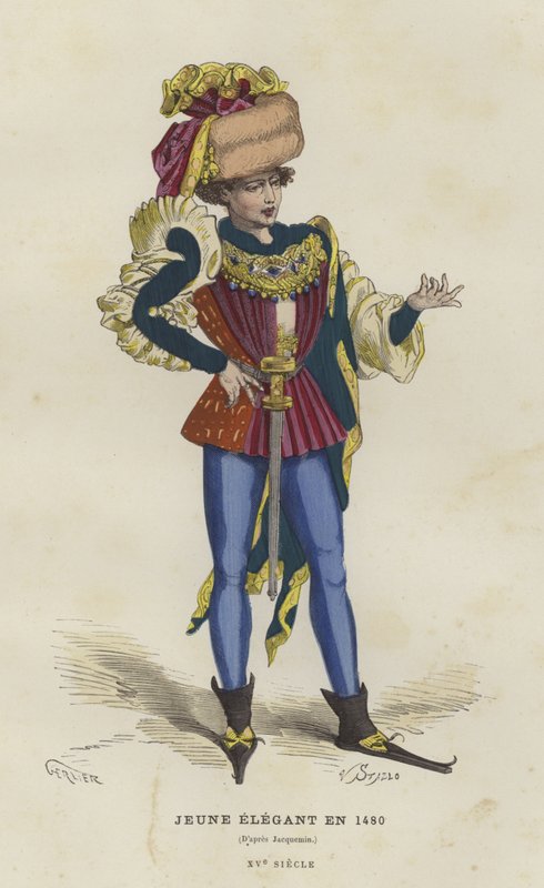Mladý dandy, 1480 od French School