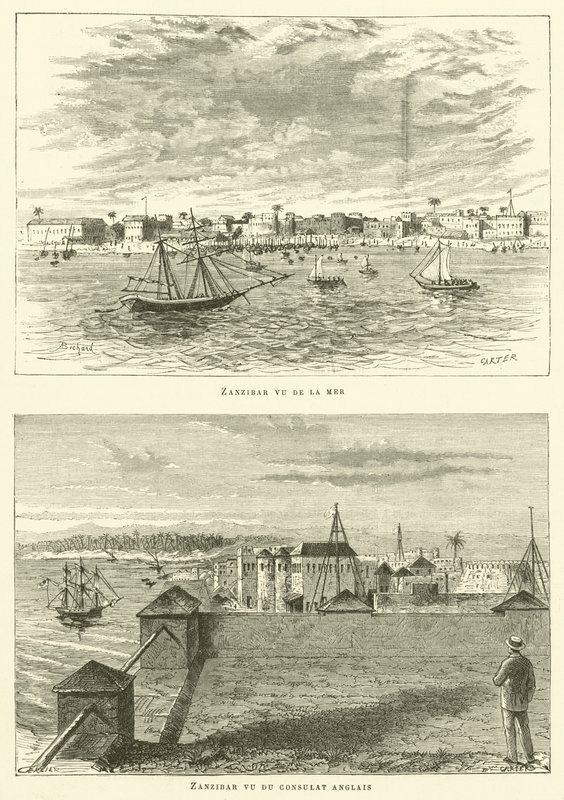 Zanzibar (rytina) od French School