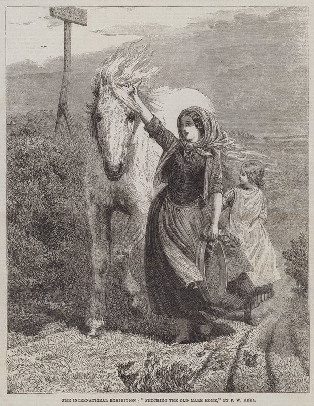 Vyzvednutí domu Old Mare od Friedrich Wilhelm Keyl