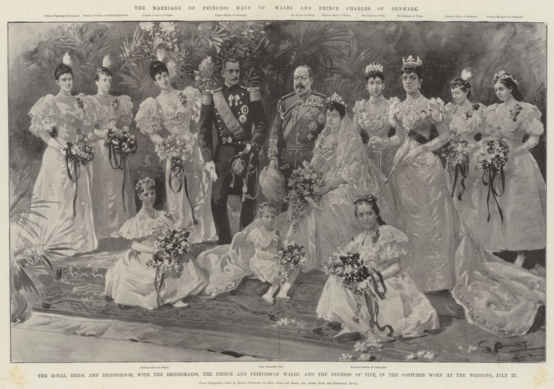 Sňatek princezny Maud z Walesu a prince Charlese Dánského od G.S. Amato