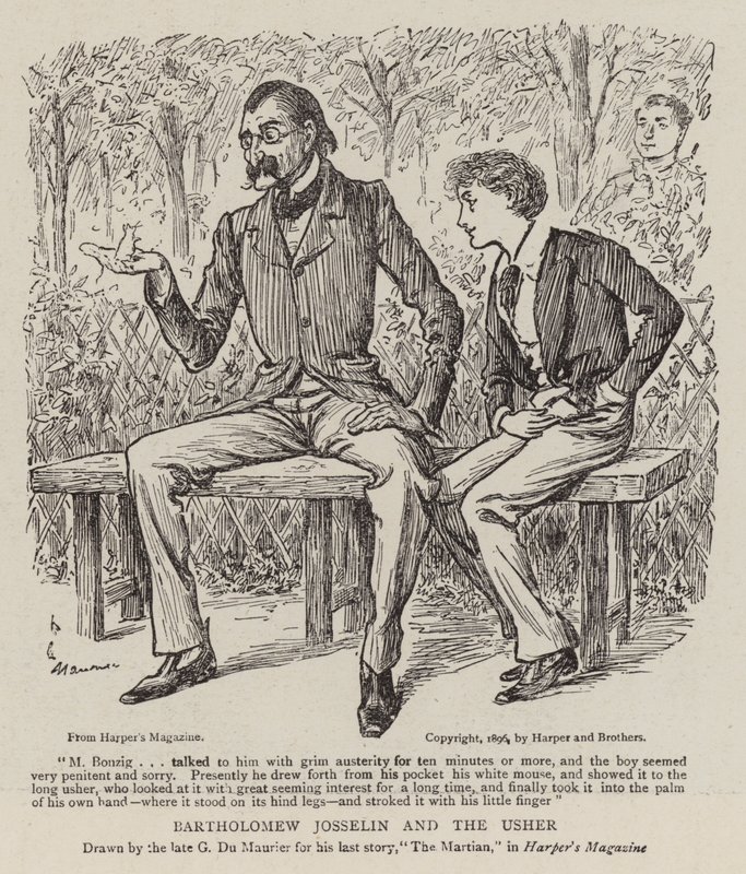 Bartholomew Josselin a Usher od George du Maurier