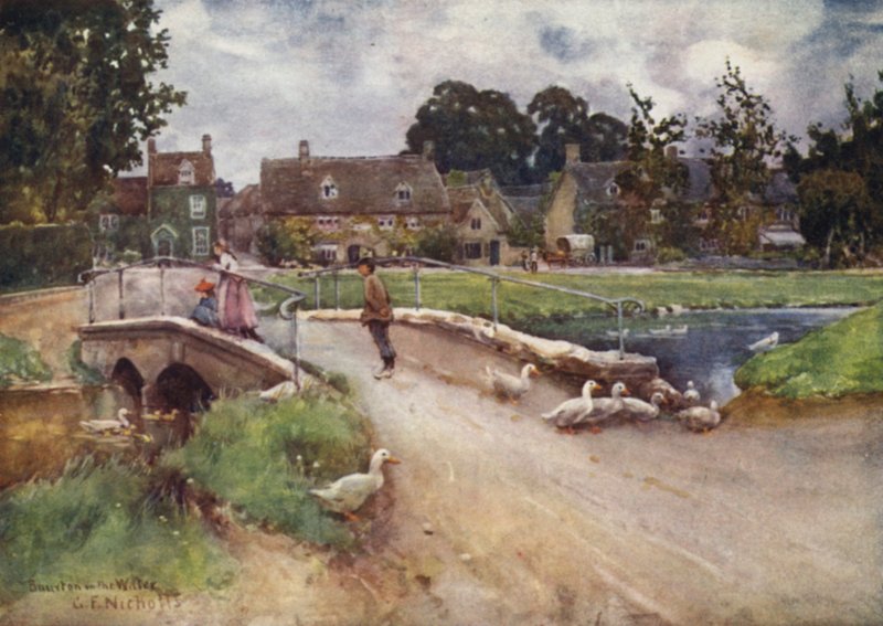 Bourton na vodě od George Franck Nicholls
