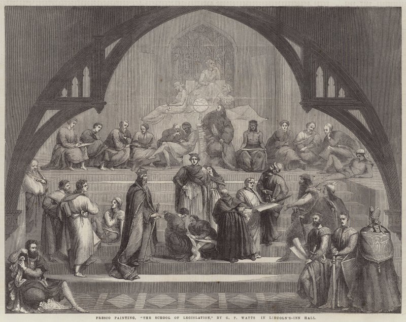 Škola legislativy od George Frederick Watts