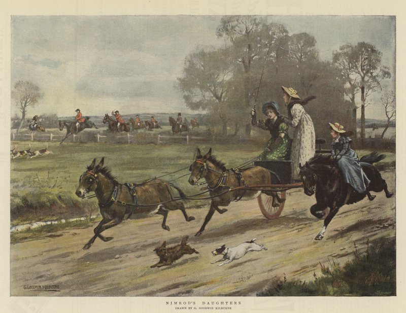 Nimrodovy dcery (chromolitho) od George Goodwin Kilburne