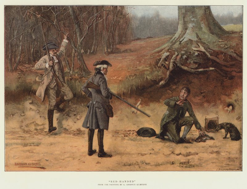 Red-Handed (chromolitho) od George Goodwin Kilburne
