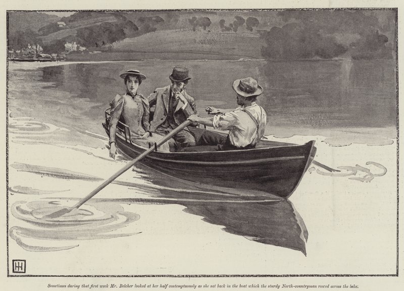 Ilustrace pro Záblesk léta od paní W K Cliffordové od George Percy Jacomb Hood
