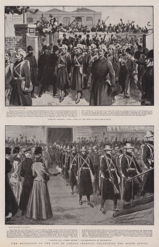 Odjezd imperiálních dobrovolníků City of London do Jižní Afriky od George Soper