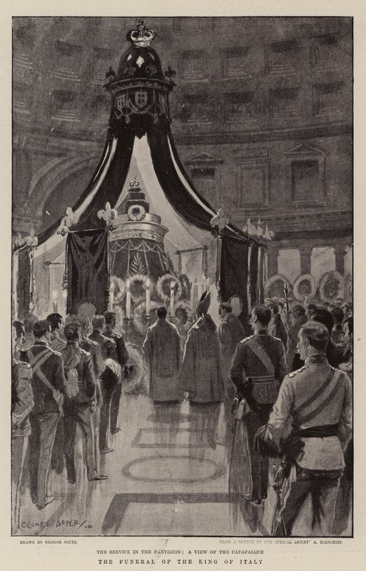 Pohřeb italského krále od George Soper