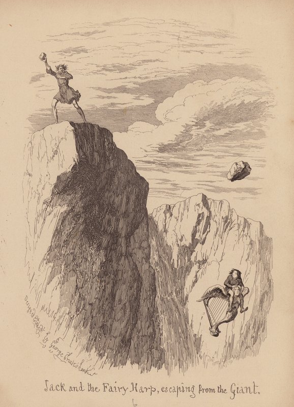 Jack a fazolový stonek (rytina) od George (after) Cruikshank