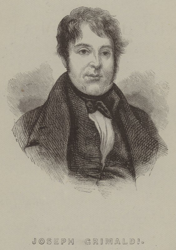 Joseph Grimaldi (rytina) od George (after) Cruikshank