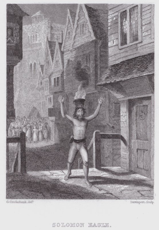 Solomon Eagle (rytina) od George (after) Cruikshank