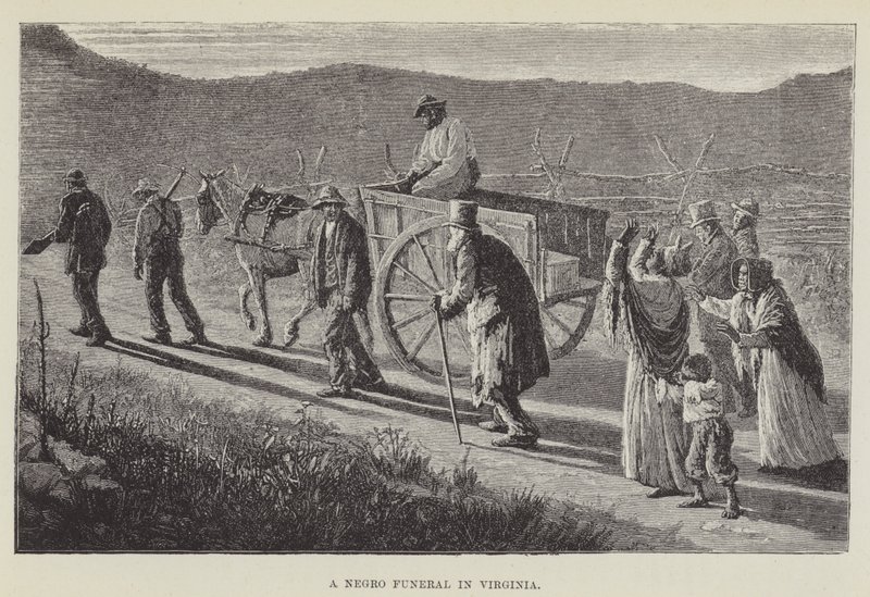 Černošský pohřeb ve Virginii od George Augustus Sala