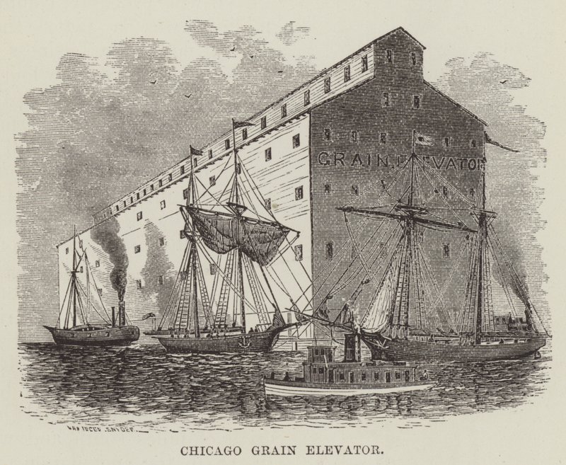 Chicago Grain Elevator od George Augustus Sala