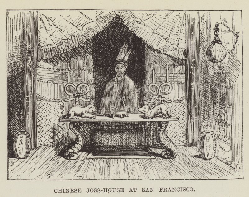 Čínský Joss-House v San Franciscu od George Augustus Sala