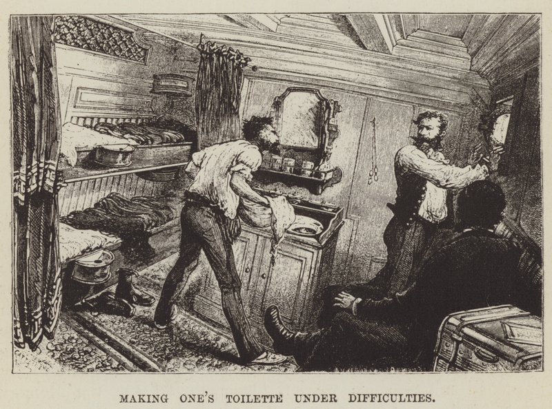 Výroba jedné toalety v obtížích od George Augustus Sala