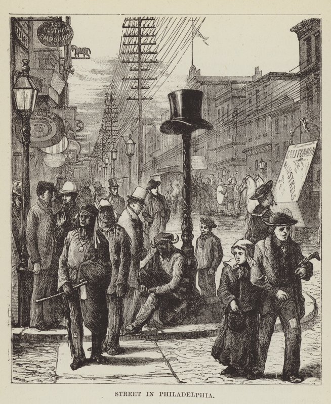Ulice ve Philadelphii od George Augustus Sala