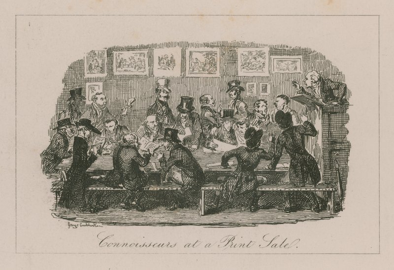 Znalci v prodeji tisku od George Cruikshank